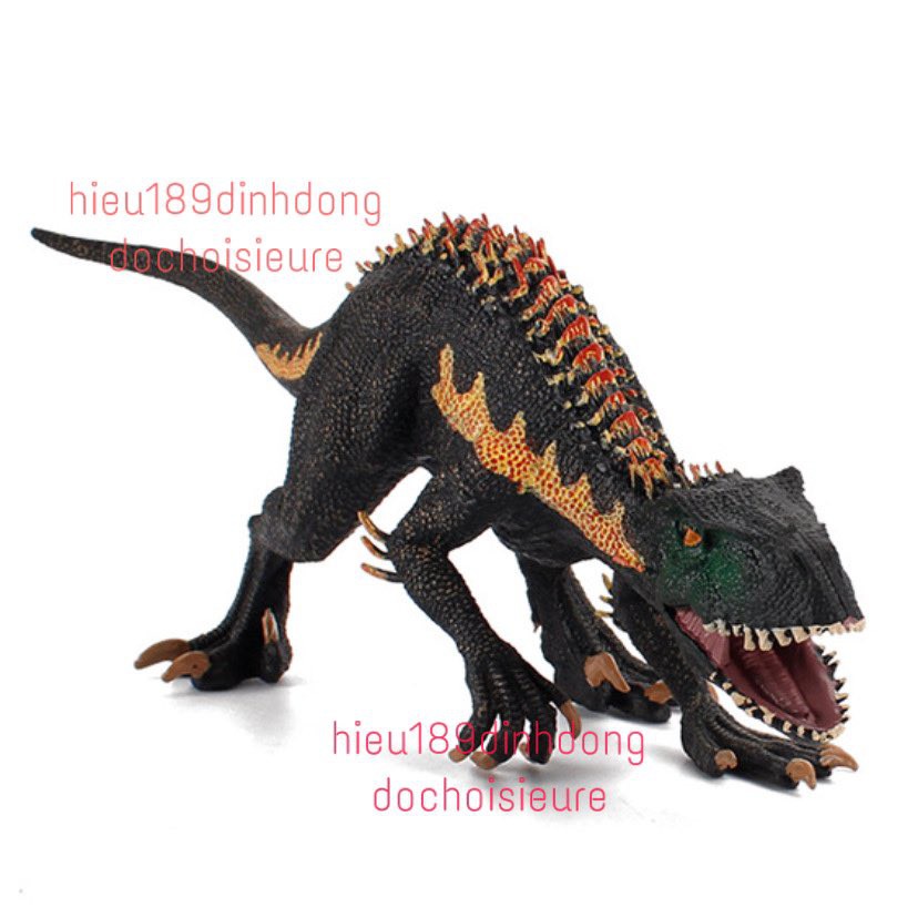 Mô hình khủng long Velociraptor đen cỡ lớn Nhựa đặc chắc tay