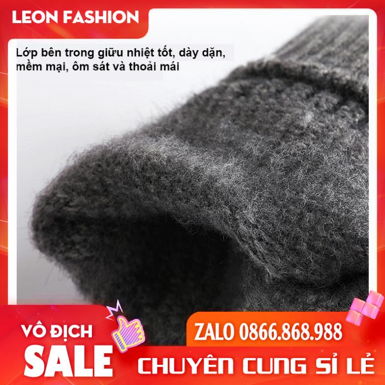 Găng Tay Len Cao Cấp Golovejoy Dày dặn mềm nhẹ không bai gião sử dụng điện thoại cảm ứng