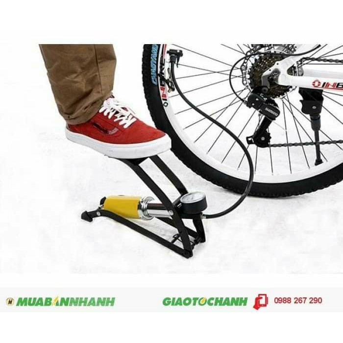 Bơm đạp chân mini dùng cho xe đạp, xe máy, ô tô MH231