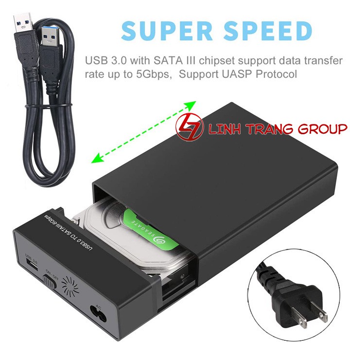 Box ổ cứng 3.5 inch EL-H2 USB 3.0 BX32