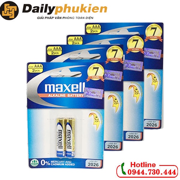 Pin AAA Maxell vỉ 2 viên dailyphukien