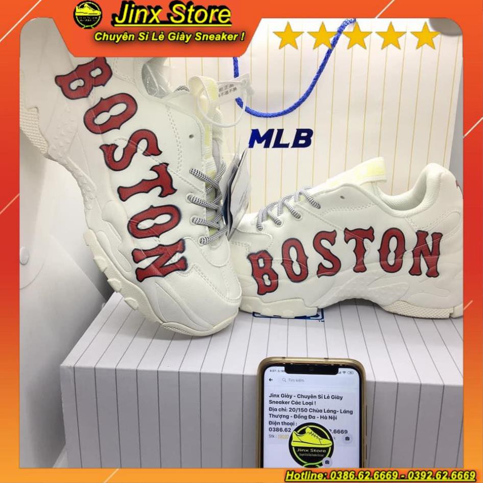 [ FREE SHIP ] Giày thể thao sneaker trắng M L B BOSTON full size, full bill box hàng 1:1 | BigBuy360 - bigbuy360.vn