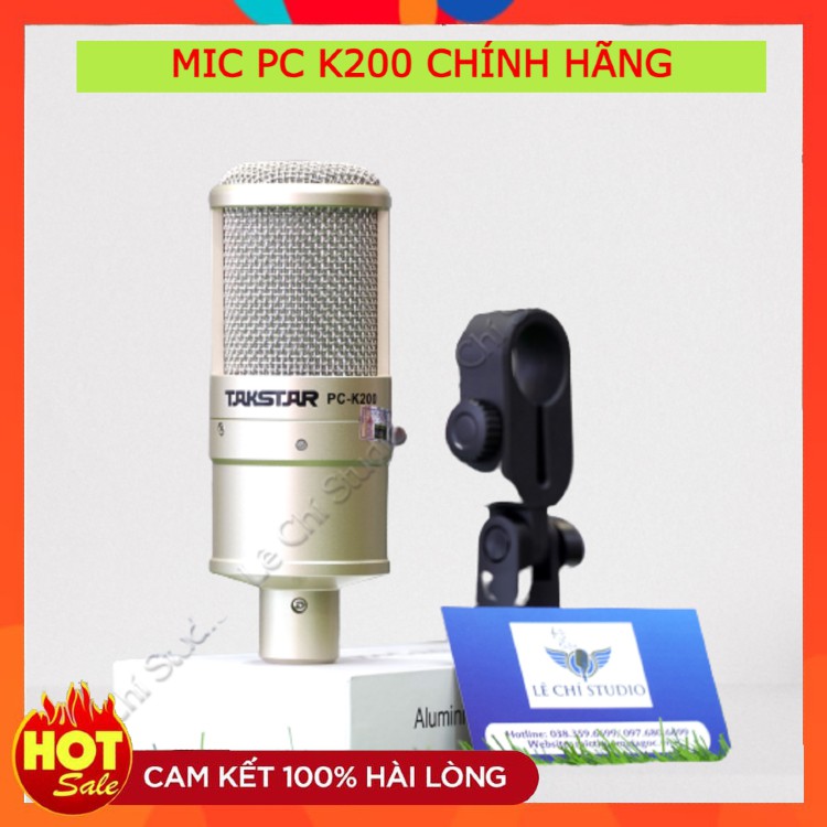 Mic Thu Âm Takstar PC K200 ❤️ FREESHIP ❤️ Micro Takstar PC K200 Chất Âm Cực Ấm , Thiết Kế Cực Đẹp . Bảo Hành 12 Tháng