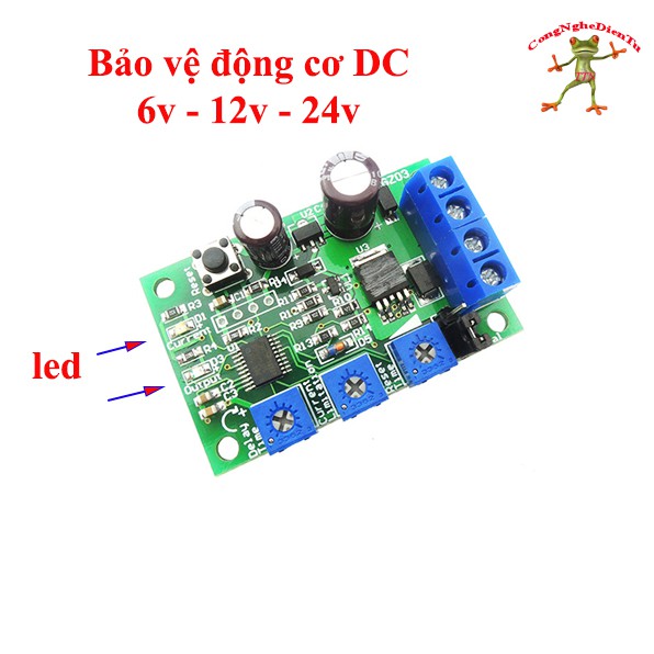 Mạch bảo vệ đông cơ DC quá dòng 6v 12v 24v