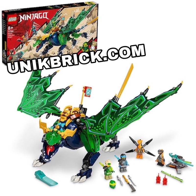 Lego UNIK BRICK Ninjago 71766 Lloyd’s Legendary Dragon Rồng thần huyền thoại chính hãng .