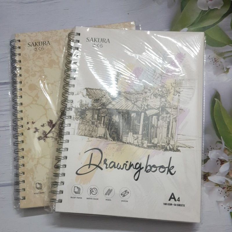 Sổ vẽ a4, sketch book loại đẹp có thể làm vở vẽ học sinh