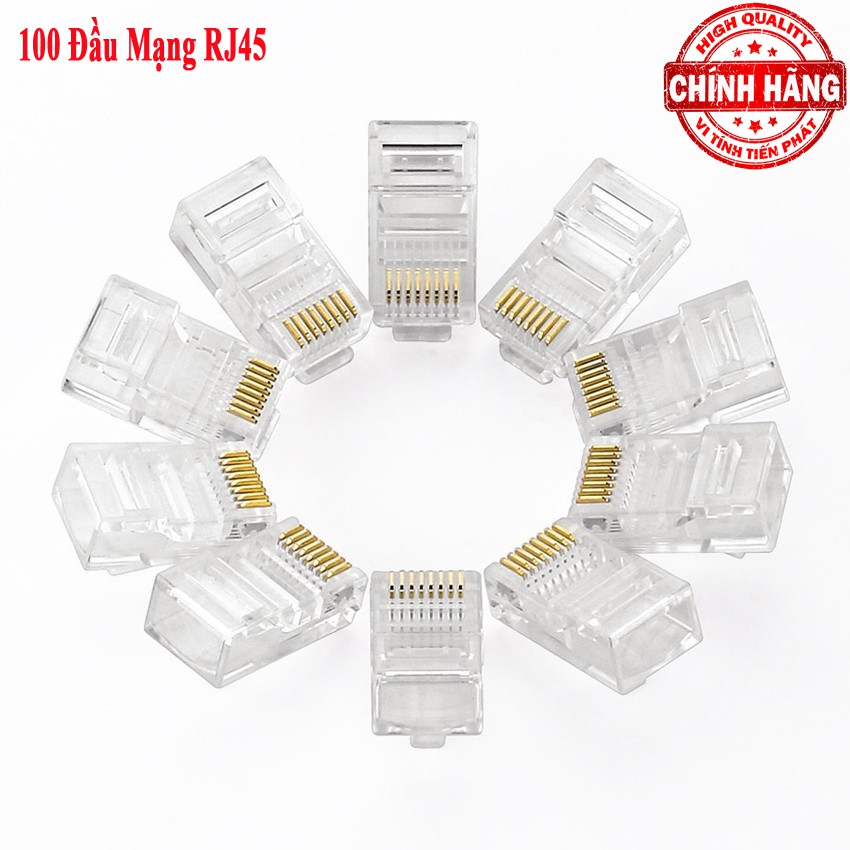 COMBO 500 hạt mạng RJ45 và 30 hạt RJ11 4 line