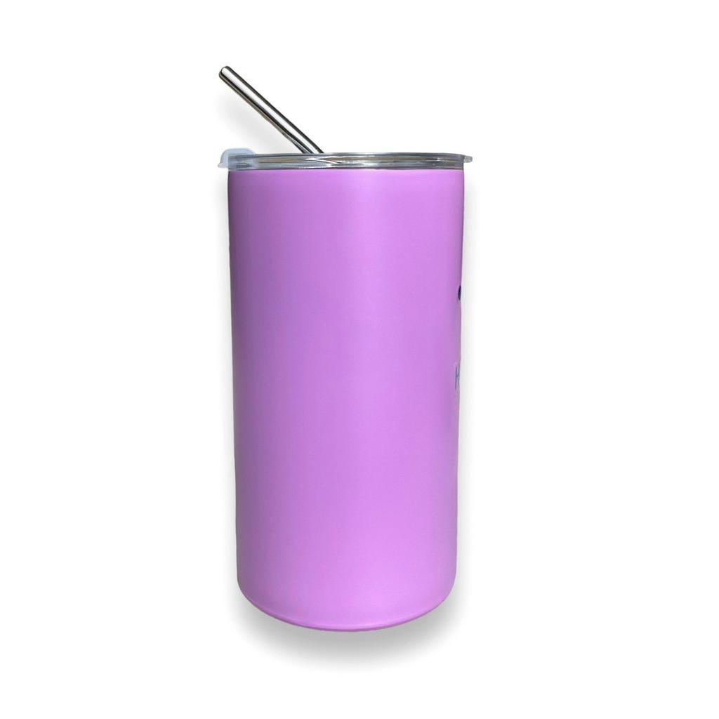 Ly Giữ Nhiệt Hoạt Hình 600ml Thiết Kế Xinh Xắn Hình Trụ, Cốc Inox Lõi Tráng Bạc Giữ Nhiệt Lâu An Toàn Kèm Ống Hút