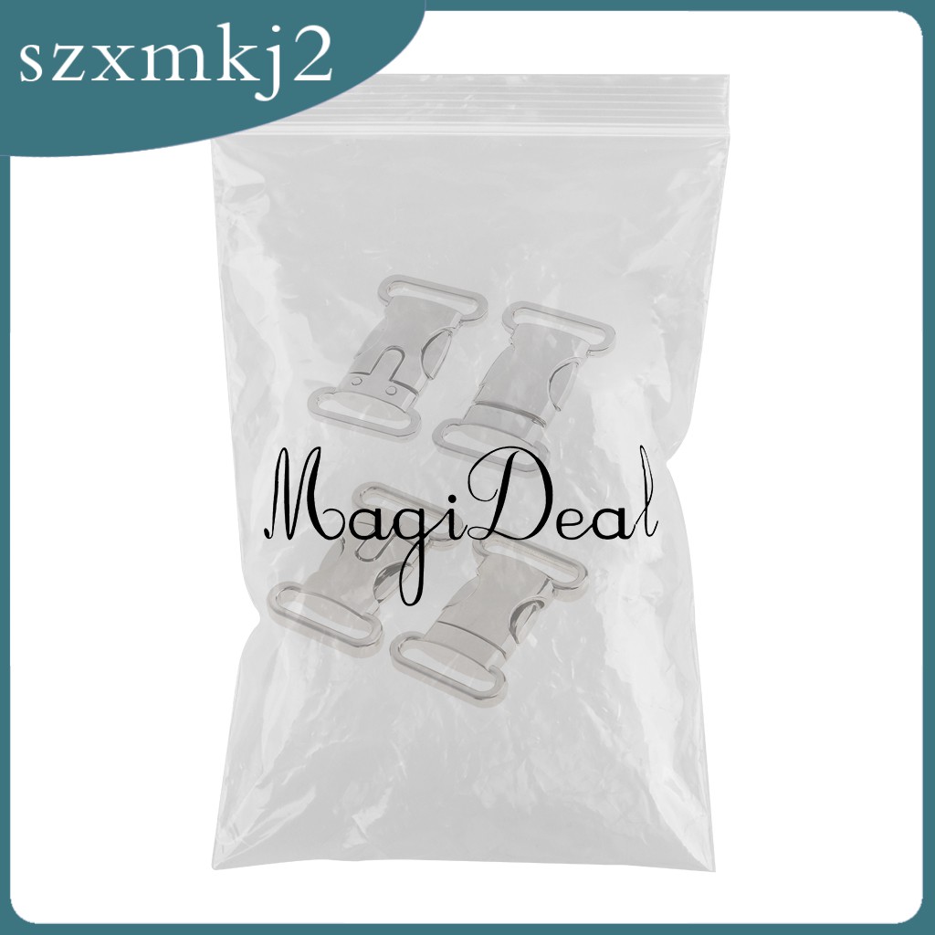 Set 2 Khóa Cài Kim Loại Gắn Dây Đeo Túi Xách / Paracord Làm Thủ Công Zxmkj2