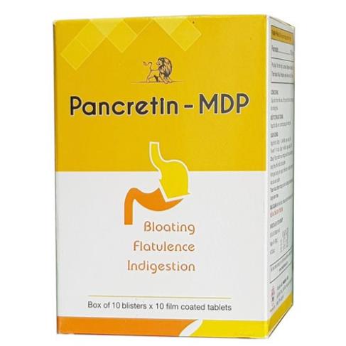 Pancretin Mdp giúp hỗ trợ: kích thích hệ tiêu hóa, chống đầy hơi, chướng bụng, chứng ăn không tiêu