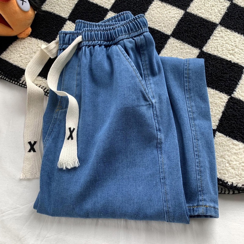 Quần jean AOKANG dài ống rộng thời trang mùa hè màu sắc tươi sáng cho nam