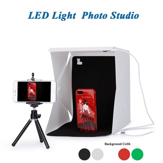 40CM Mini Studio Light Box Portable Button Version Cube Tent Photography LED Light Room thumbnail