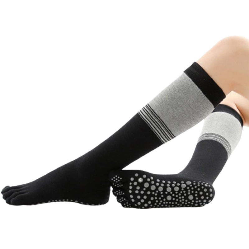 Tất Dài Tách Ngón Chống Trượt Có Đệm Silicone Tiện Dụng Cho Nữ Tập Yoga