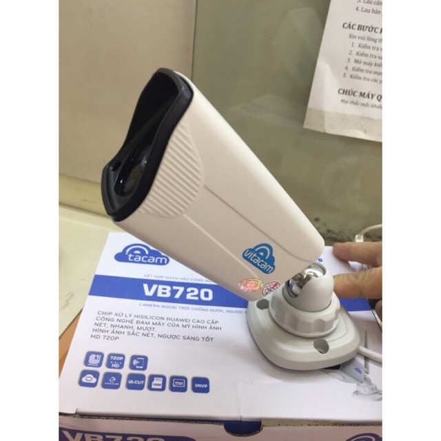 Camera Ip ngoài trời Vitacam VB720-1.0MPX chất lượng HD720P .lắp đặt dễ dàng .bh 12 tháng