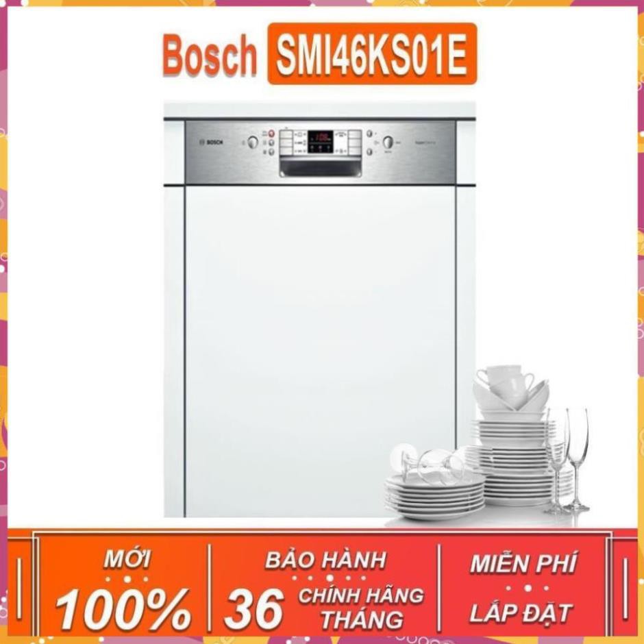 Máy rửa bát âm tủ Bosch SMI46KS01E - Seri 4 TGB dung tích rửa 13 bộ chén bát ( Xuất sứ Thổ Nhĩ Kỳ - Chính Hãng )