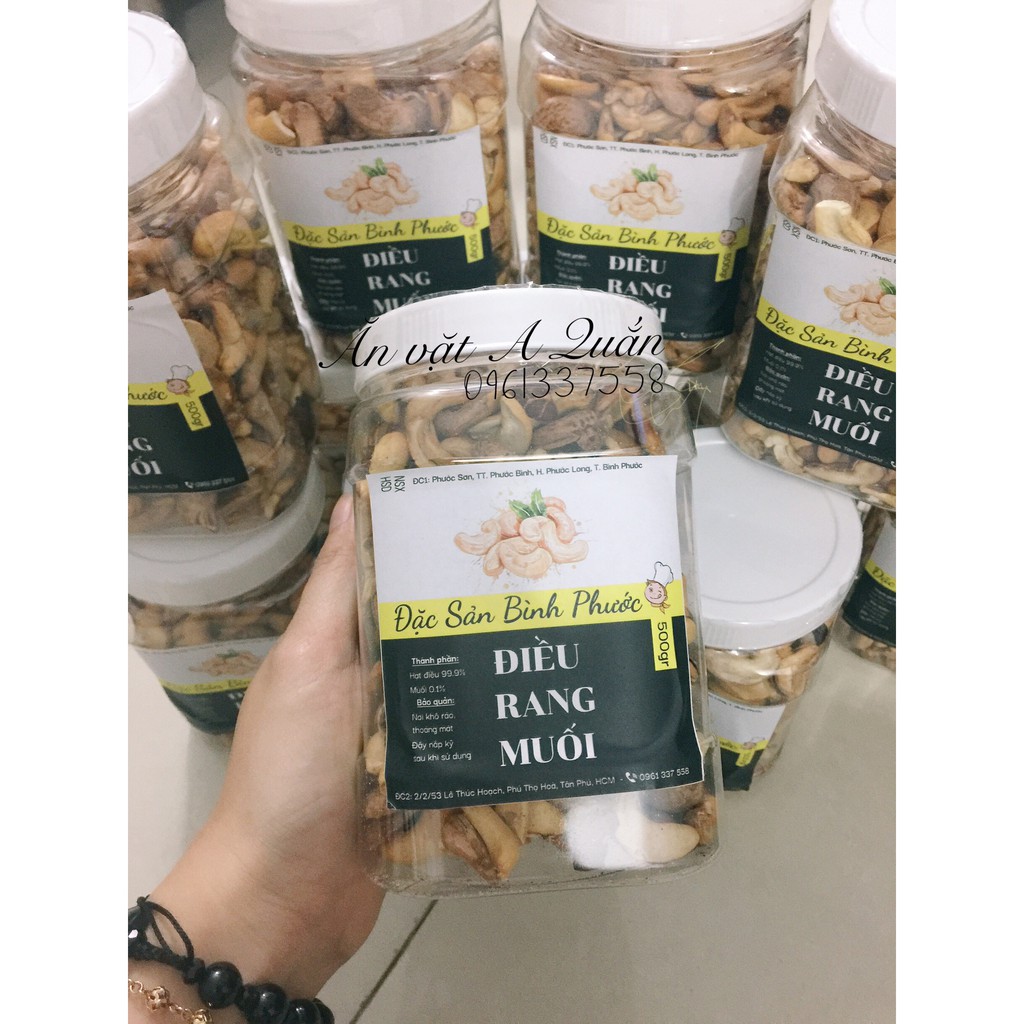 500GR HẠT ĐIỀU RANG MUỐI (LOẠI VỠ)