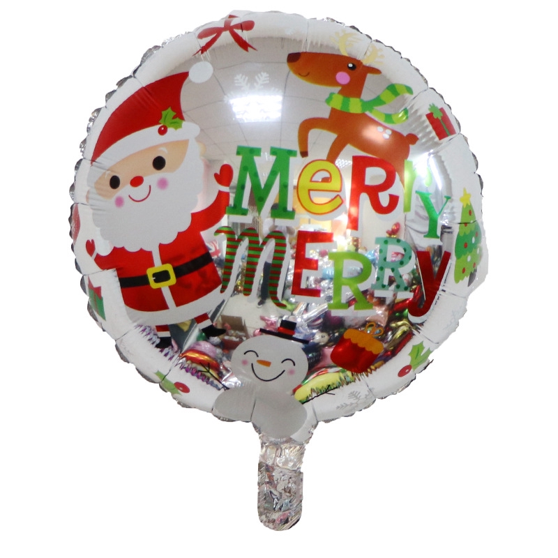 1 Bong Bóng 18 Inch Chủ Đề Giáng Sinh Trang Trí Tiệc