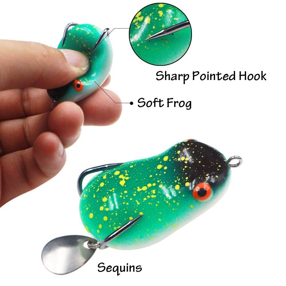 Mồi Câu Cá Giả Hình Ếch Bằng Silicone Mềm