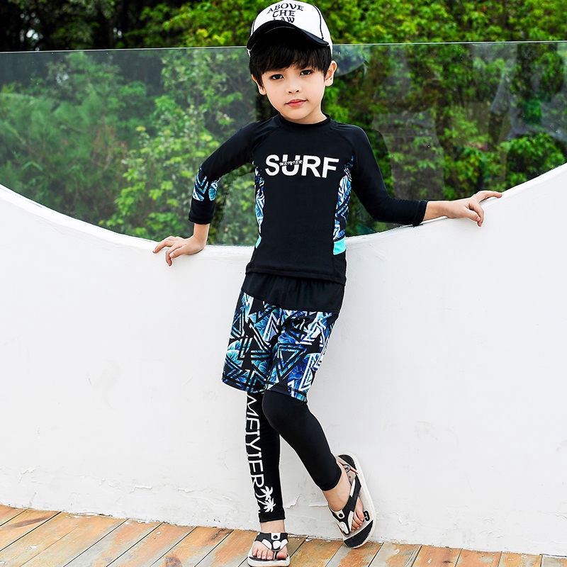 Bộ đồ bơi nhiều mảnh chống nắng in hình đáng yêu cho trẻ em