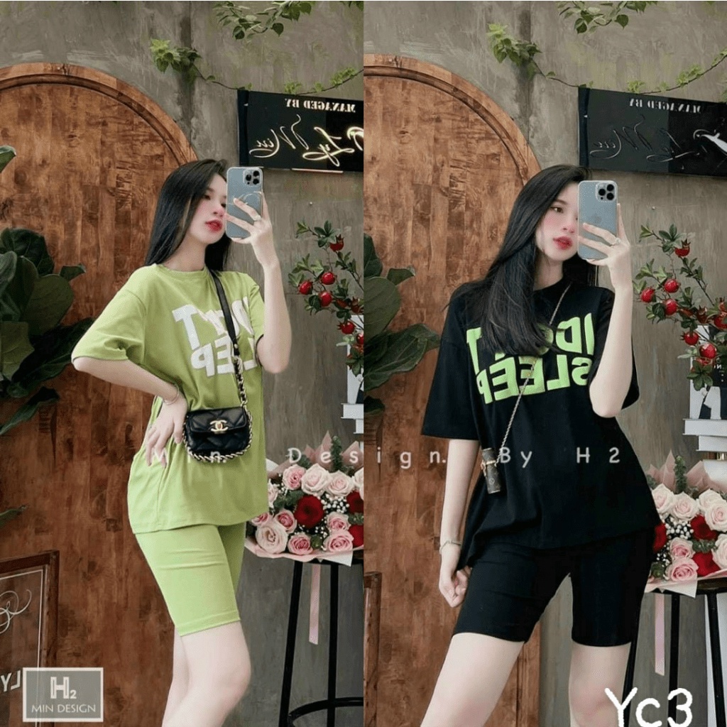 Sét Da Cá Siêu Chất Lượng Mặc Cực Thoáng Có In Hình Chuột Mickey Dễ Thương UP