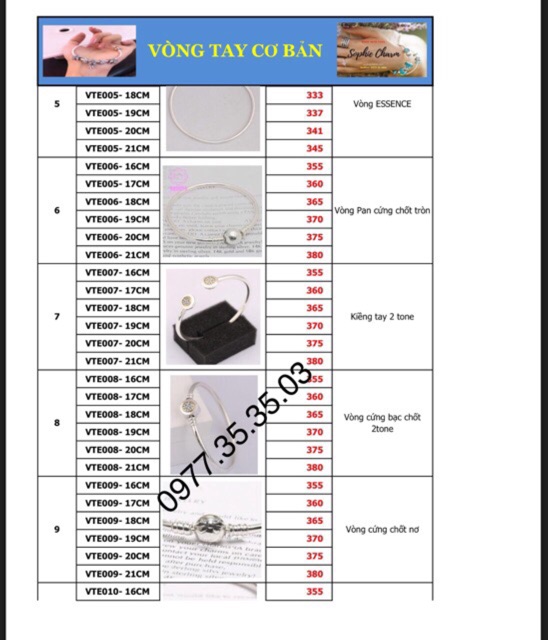 Vòng cứng size 16-21cm