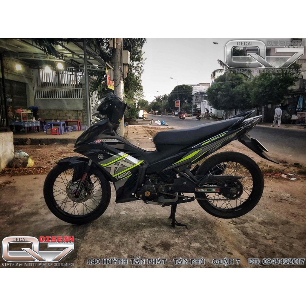 TEM RỜI EXCITER 2011 MX XANH ĐEN