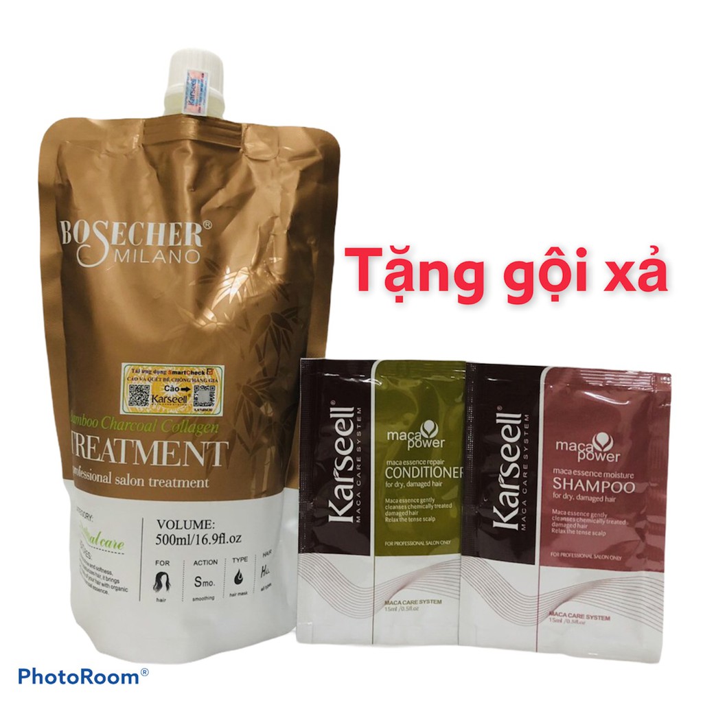 BOSECHER- DẦU HẤP Ủ TÓC DƯỠNG ẨM PHỤC HỒI SIÊU MỀM MƯỢT COLLAGEN BOSECHER HƯƠNG NƯỚC HOA 500ML | BigBuy360 - bigbuy360.vn