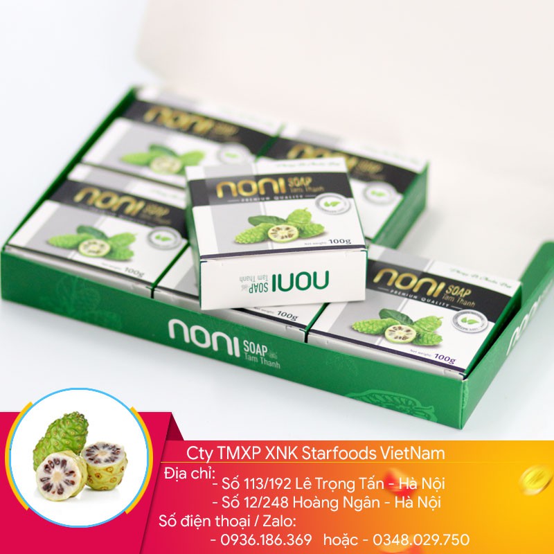 set 06 xà bông nhàu noni - quà tặng xuất khẩu hàn quốc