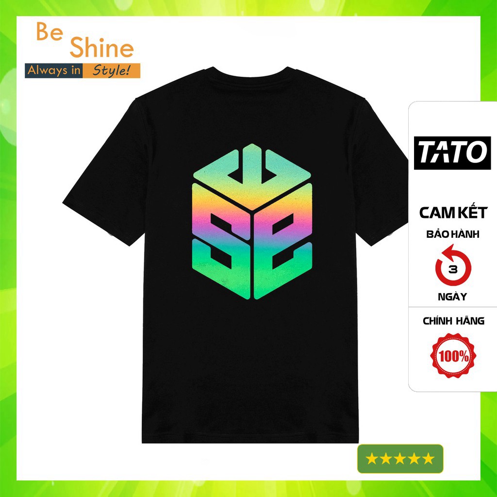 Áo Thun Unisex Phản Quang 7 Màu Biểu Tượng SWE Áo Phông Cotton Cổ Tròn Form Rộng Phong Cách Hàn Quốc [KIS OFFICIAL]
