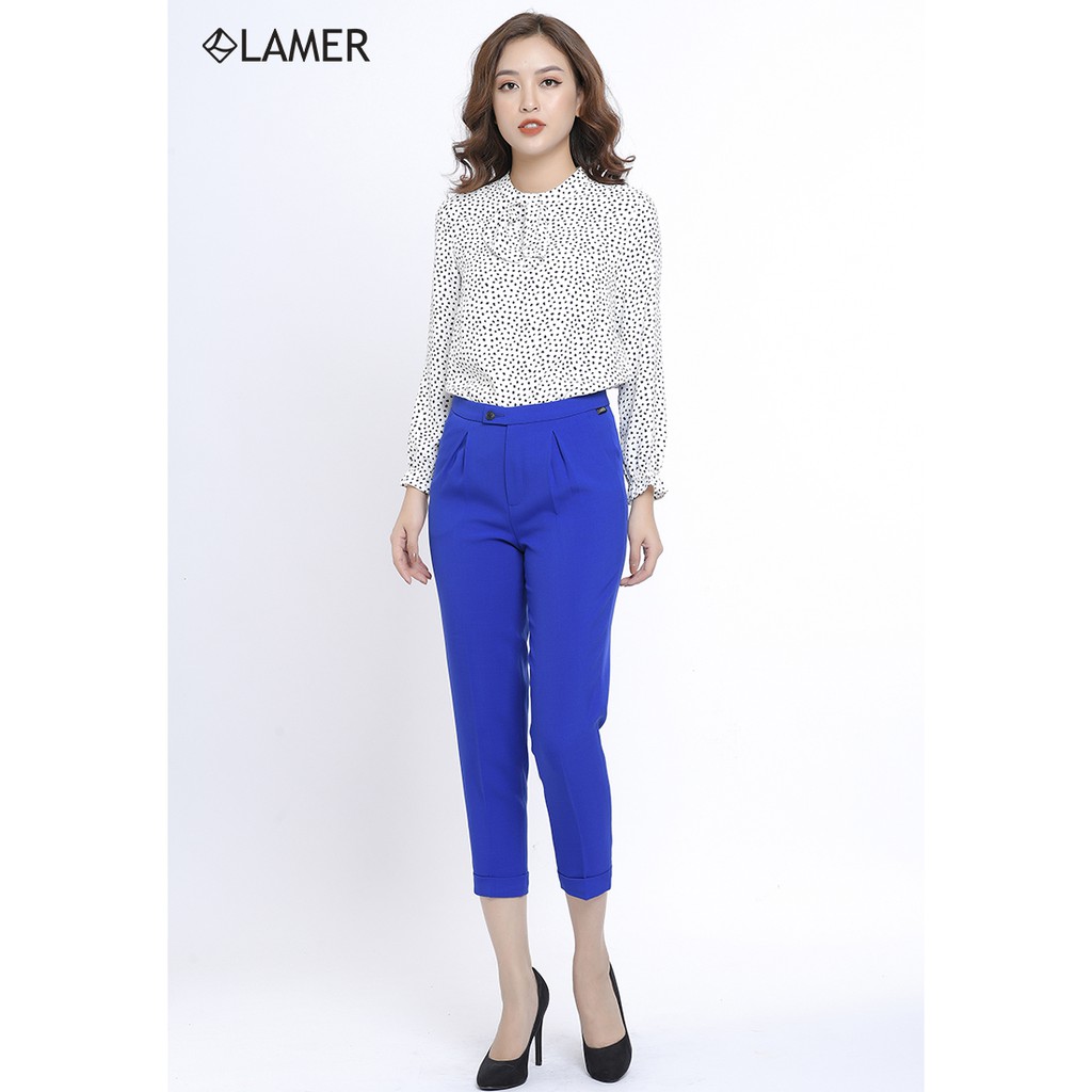 Quần Nữ Ly Úp LAMER L64K18H012 (xanh coban)