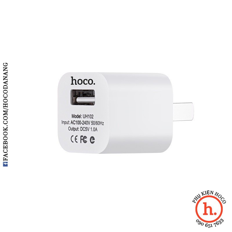 CÓC CỦ SẠC HOCO UH102 CHO IPHONE IPAD SAMSUNG XIAOMI OPPO CHÍNH HÃNG CAO CẤP GIÁ RẺ 28K