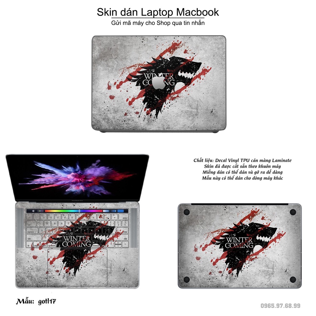 Skin dán Macbook mẫu Fantasy (đã cắt sẵn, inbox mã máy cho shop)