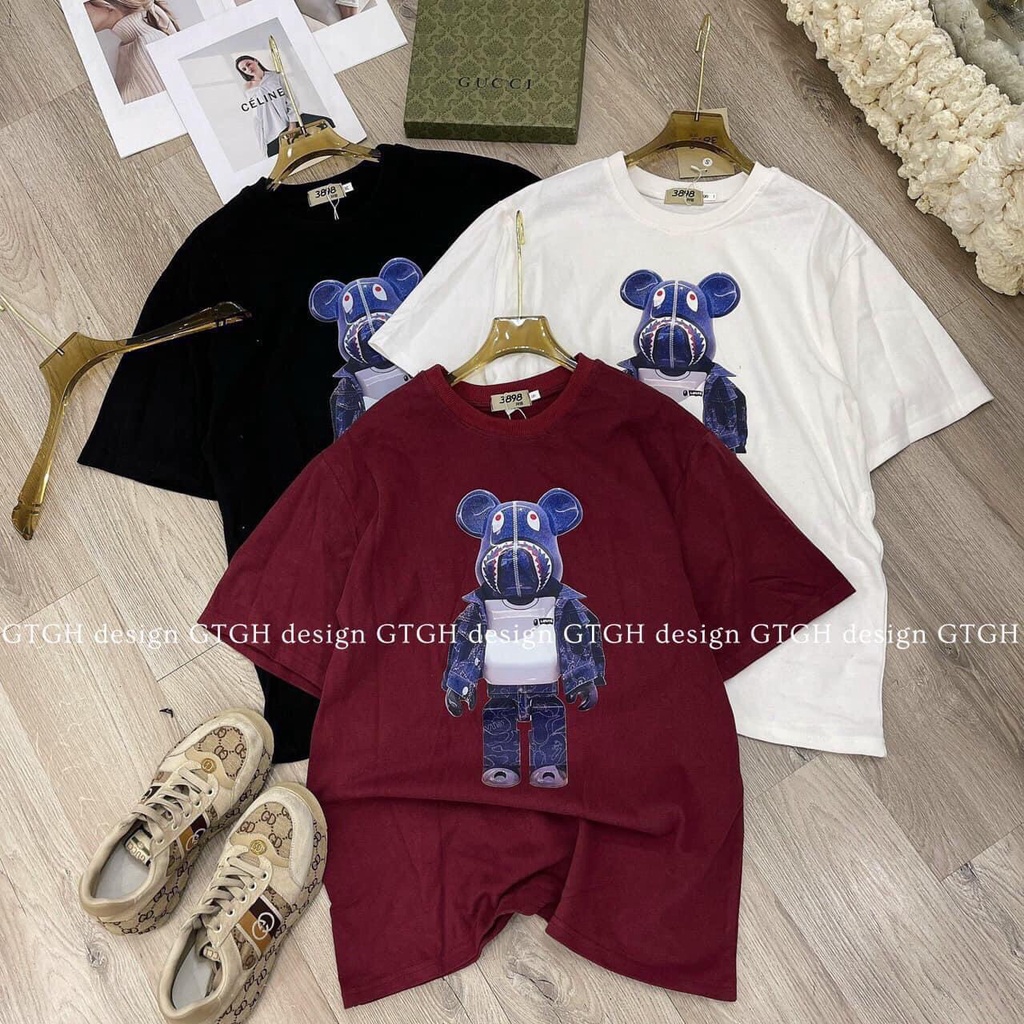 Áo Thun Nữ Tay Lỡ Hình Gấu Batman Siêu Hot Hit, Áo Phong Rộng Nữ Tay Lỡ Chất Coton Form Rộng