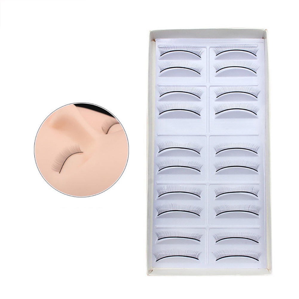 [Hàng mới về] Set 10 cặp lông mi giả bằng sợi nhân tạo dùng luyện tập nối mi