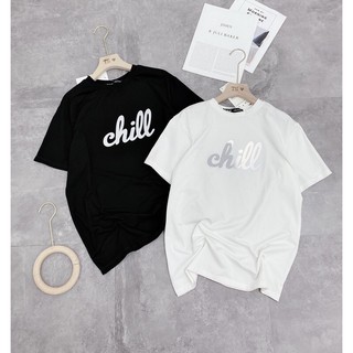 ÁO ĐÔI NAM NỮ CHILL IN PHẢN QUANG CỰC HOT (hình thật)