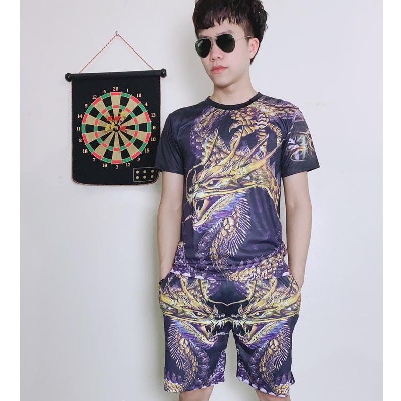 BỘ Nam in 3d Cao cấp Mã 09 ( rồng tím ) | BigBuy360 - bigbuy360.vn