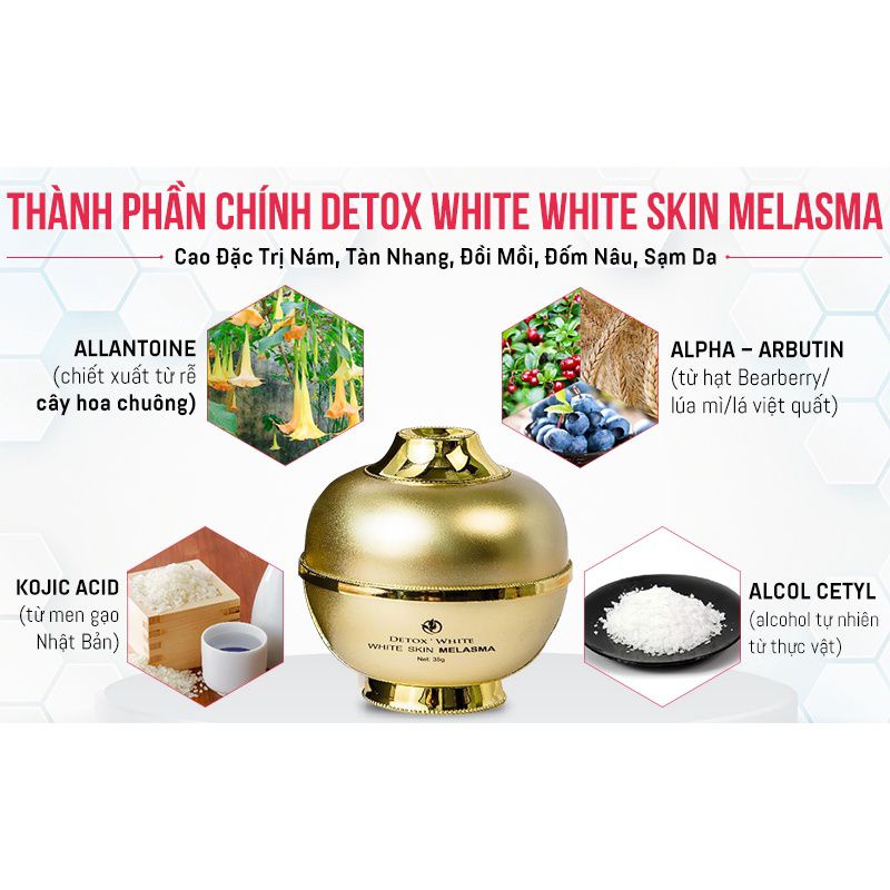 Cao Nám Hương Thảo [Loại Bỏ Nám, Tàn Nhang, Đồi Mồi, Detox White Skin