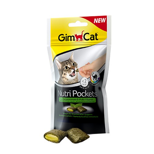 40gr - Viên cỏ mèo GimCat GrasBits hương vị thơm ngon khó cưỡng mà còn kích thích mèo chơi