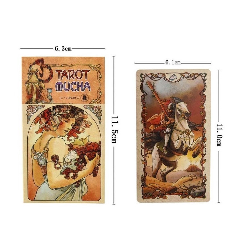 READY!!! SHIP FAST!! Bộ bài Tarot Tarot Mucha Card Deck Tarot full English Card Game