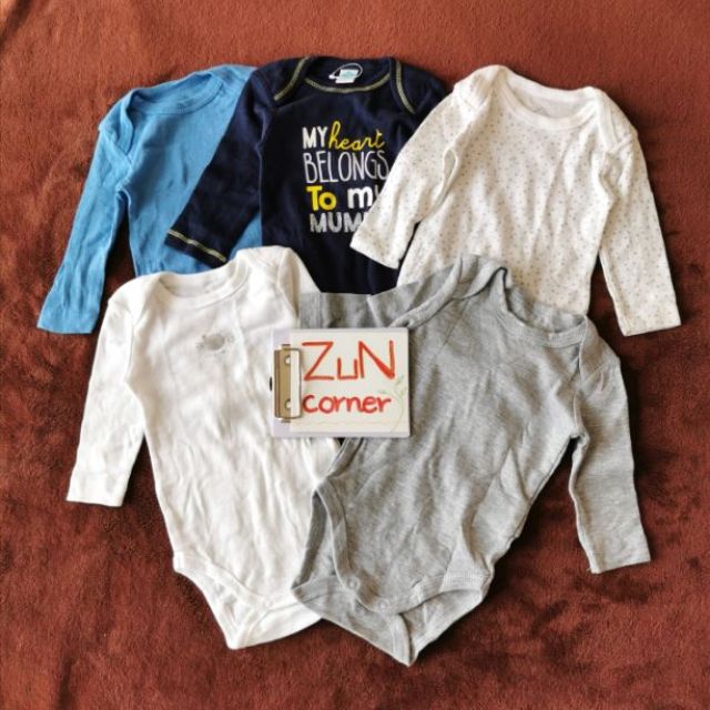 Set 5 body chip dài tay xuất dư