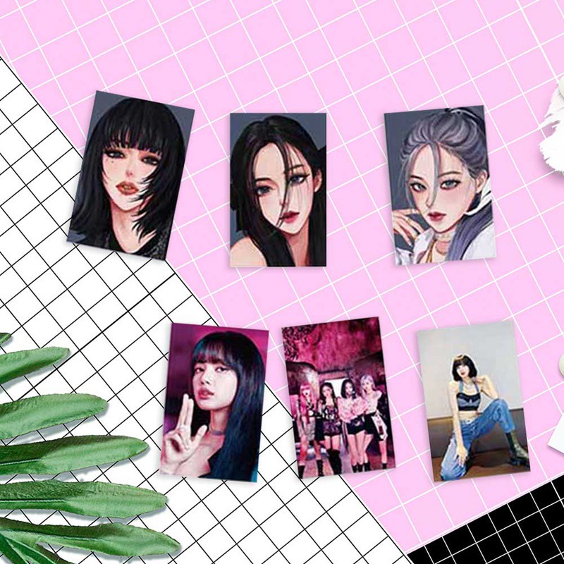 Set 54 thẻ hình nhóm nhạc Blackpink xinh xắn