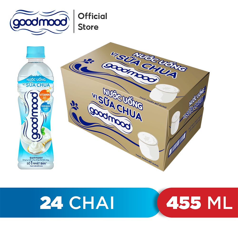 Thùng 24 Chai Nước Uống Vị Sữa Chua Good Mood