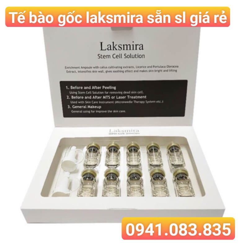 Tế Bào Gốc Laksmira, Tế Bào Gốc Laskmira Stem Cell Solution - Full hộp 10 lọ