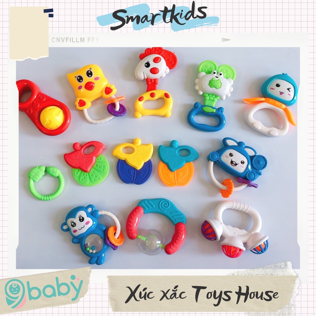 [ẢNH THẬT + VIDEO] Set đồ chơi 5-7-10 món xúc xắc Toys House