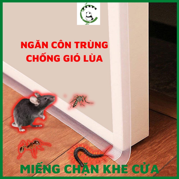 Cuộn 2 mét ron dán chắn khe hở cửa, miếng dán chân cửa chống bụi ngăn chặn công trùng bụi bẩn PANDA