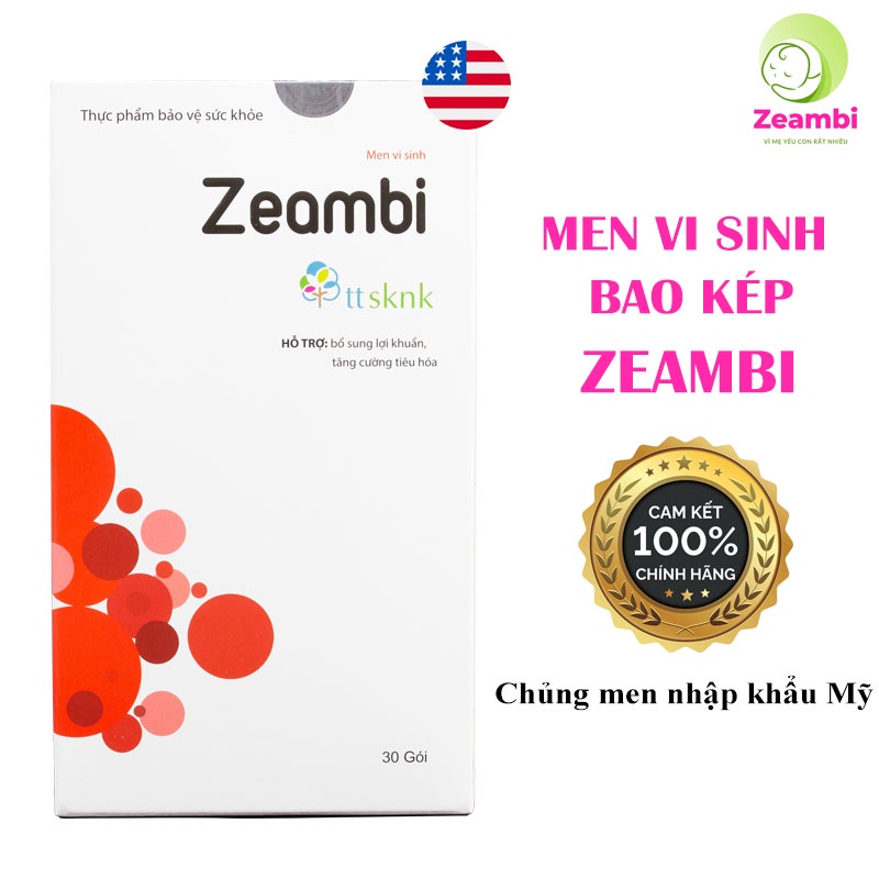 Men vi sinh Zeambi, Men tiêu hóa cho bé nhập khẩu Mỹ - giảm rối loạn tiêu hóa bé ăn ngon tăng cân