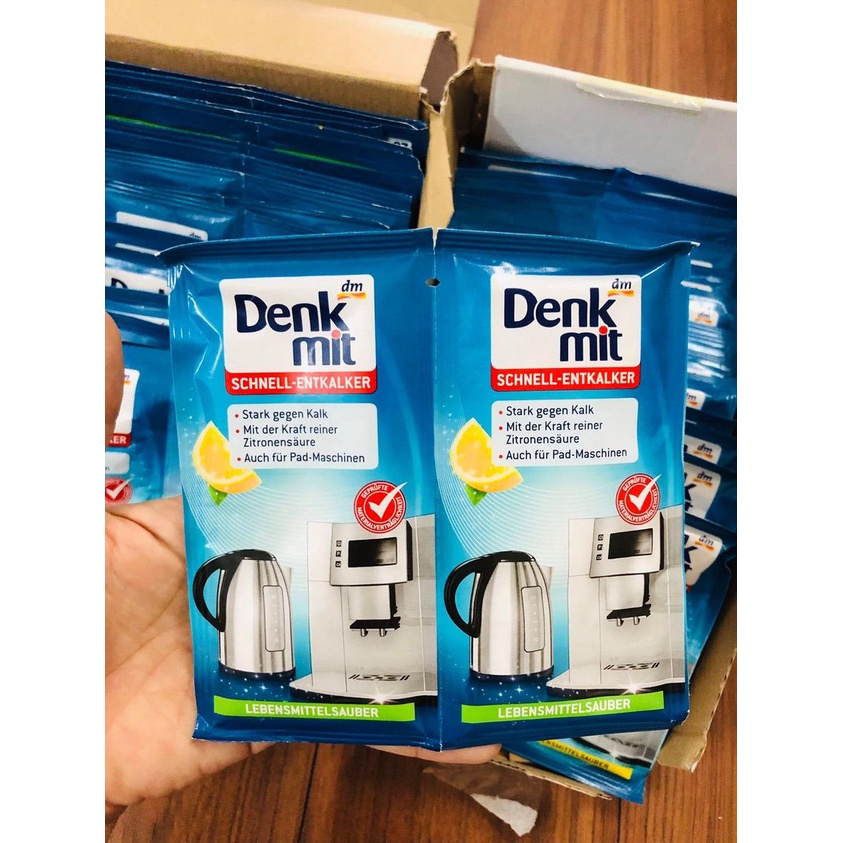 BỘT TẨY CẶN CHO ẤM SIÊU TÔC, BÌNH THUỶ GIỮ NHIỆT DENKMIT