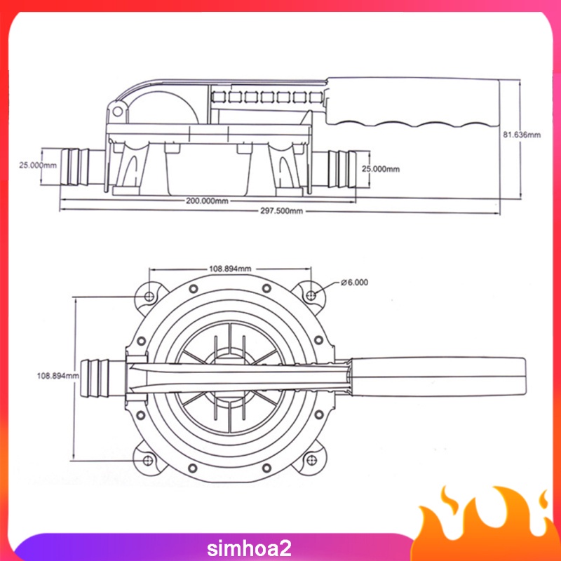 Máy Bơm Nước Cầm Tay 720gph 5m Cho Tàu Thuyền | BigBuy360 - bigbuy360.vn