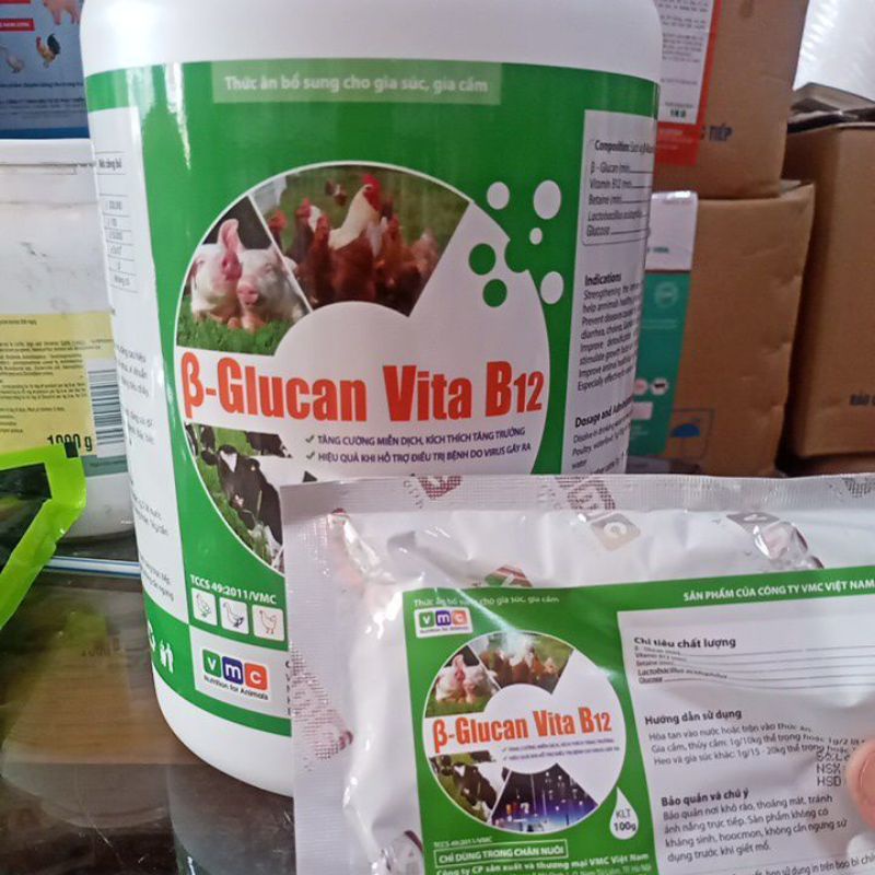 Kháng thể uống cho gà b-glucan vtm b12