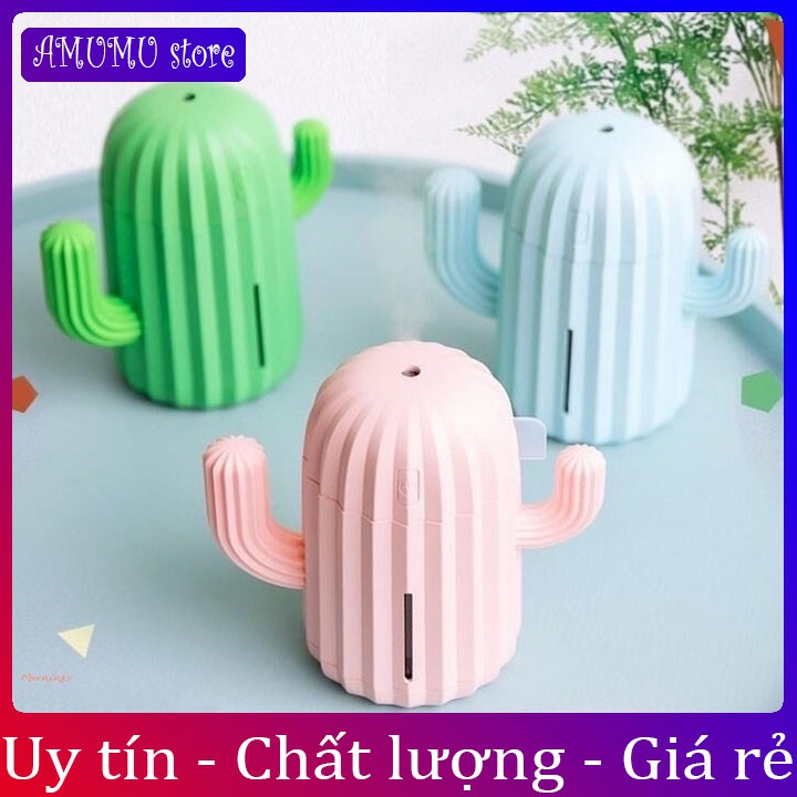 Máy phun sương tạo ẩm mini hình cây xương rồng